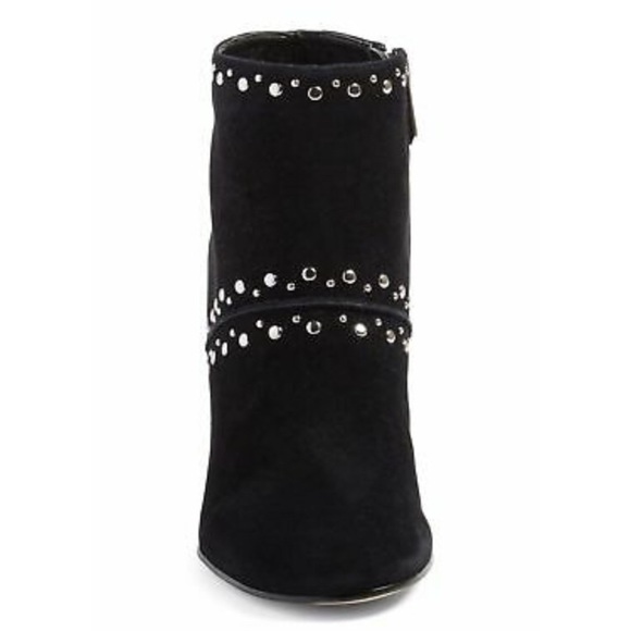 Sam Edleman “Chandler” Studded Ankle Bootie Black Suede - Picture 5 of 7